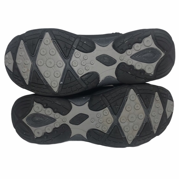 EASY SPIRIT Ember Ankle Boots Weather Resistant Black Leather Side Zip - Picture 11 of 13